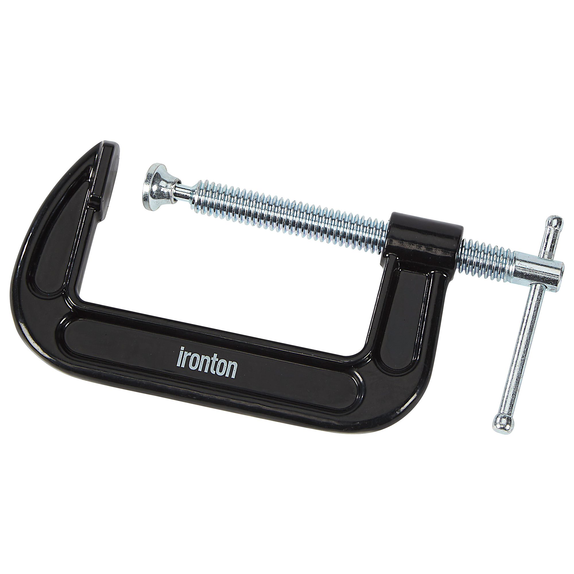 Ironton 4in. C-Clamp, 8500-Lb. Clamp Pressure, 3.9in. Opening